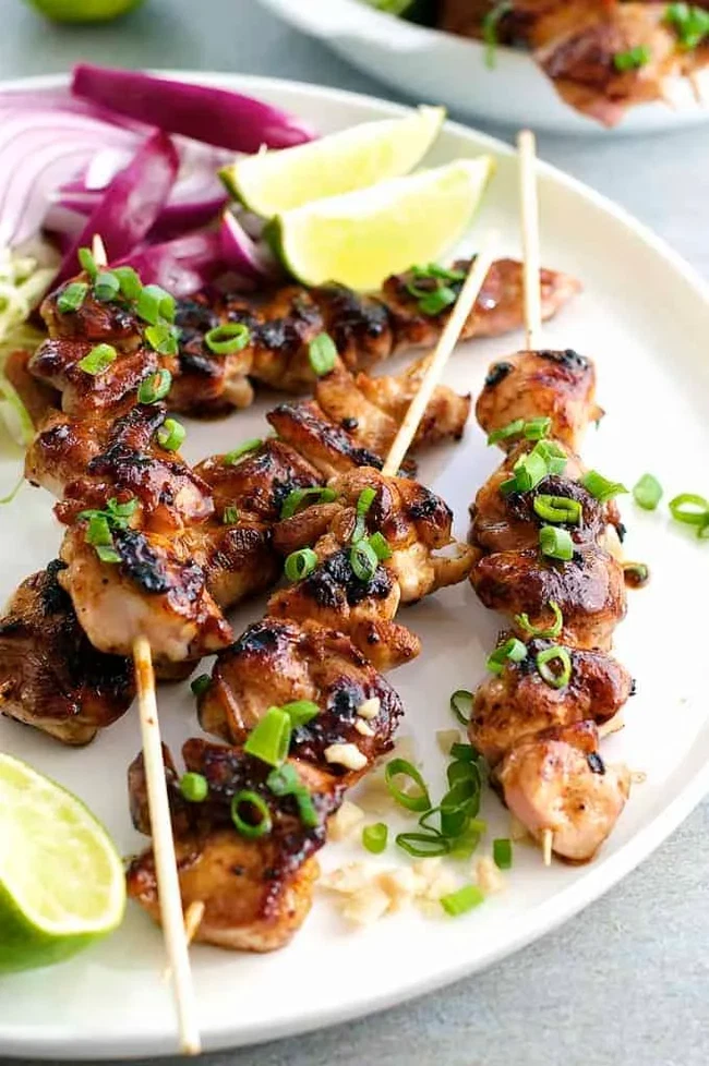Image of Easy Chicken or Tofu Satay Skewers