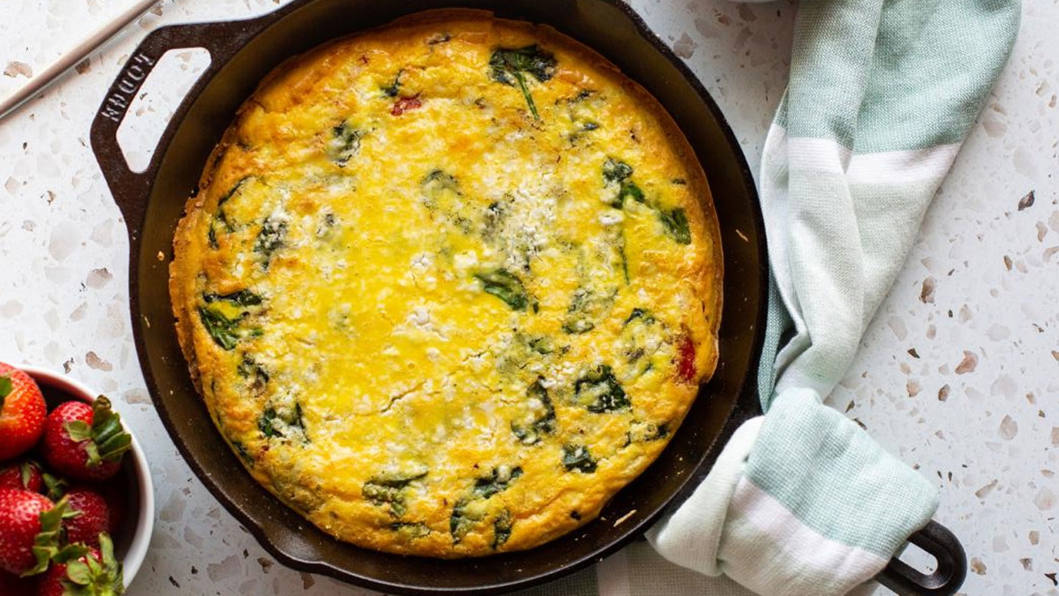 Image of Frittata de queso de cabra y verduras