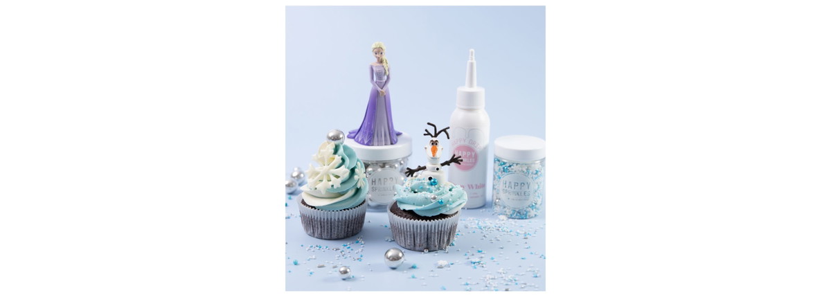 Schoko-Vanille Eiskönigin Cupcakes