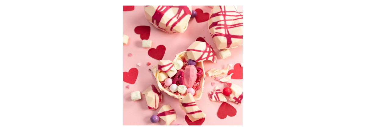 Diamant Herzt Chocolate Bomb