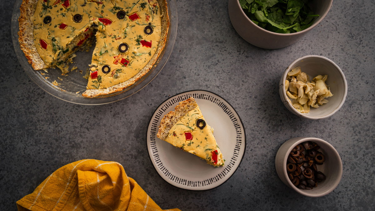 Mediterranean Veggie Quiche