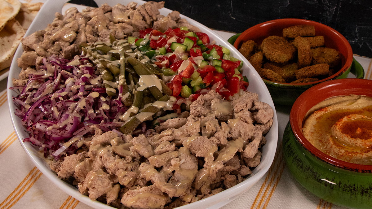 Fresh and Tasty Halal Chicken Shawarma Plate