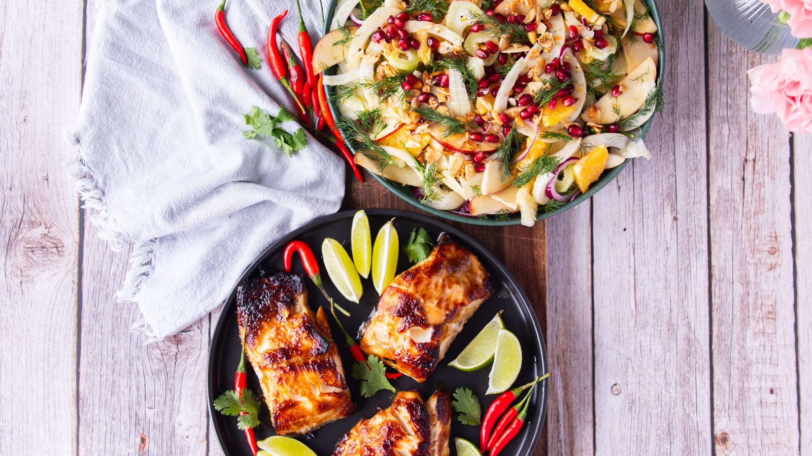 Image of Miso Black Cod : Asian Miso Marinated Baked Black Cod with Fennel & Dill Salad