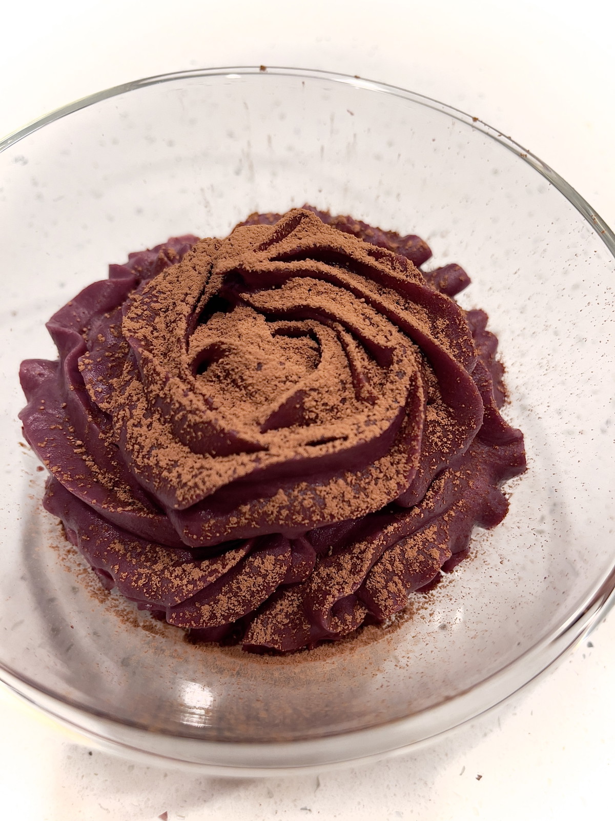 Ube Purple Yam Chocolate Pudding