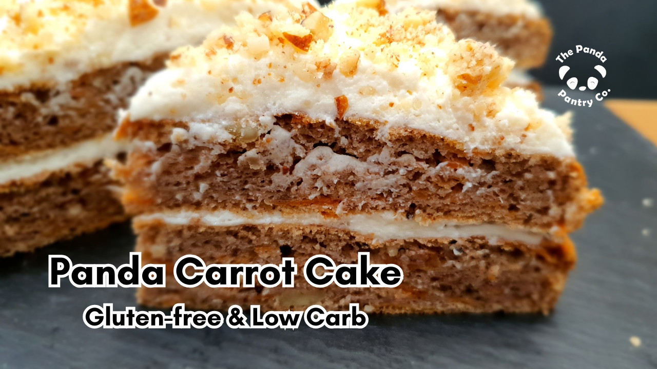 Image of Panda Flour® Carrot Cake – Soft, Light, and Naturally Low-Carb
