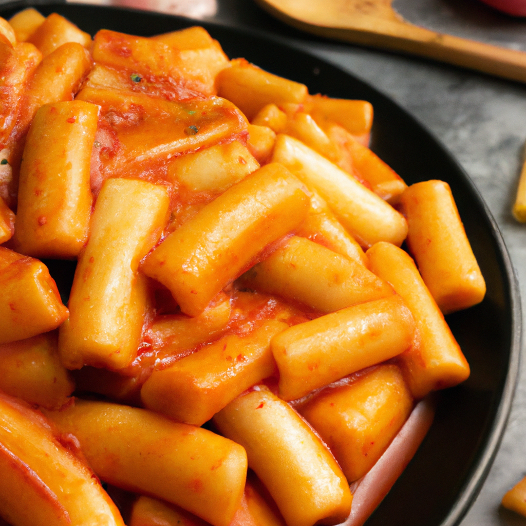 Tteokbokki – Scharfe Reiskuchen