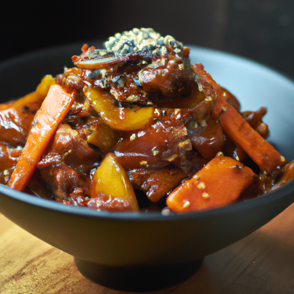 Jjimdak (찜닭) – Geschmortes Hühnchen aus Andong
