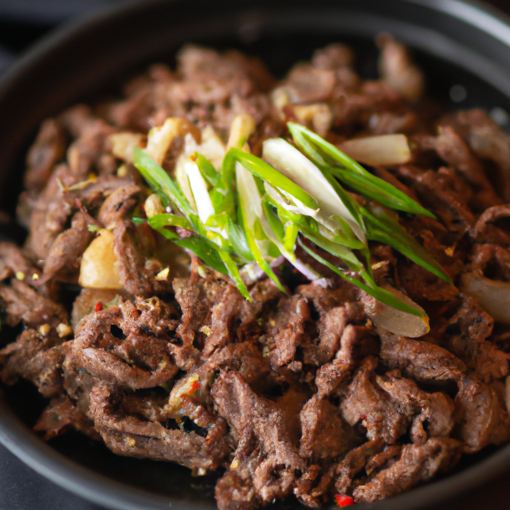 Dwaeji Bulgogi (돼지불고기) – Scharfes Schweinefleisch-Bulgogi