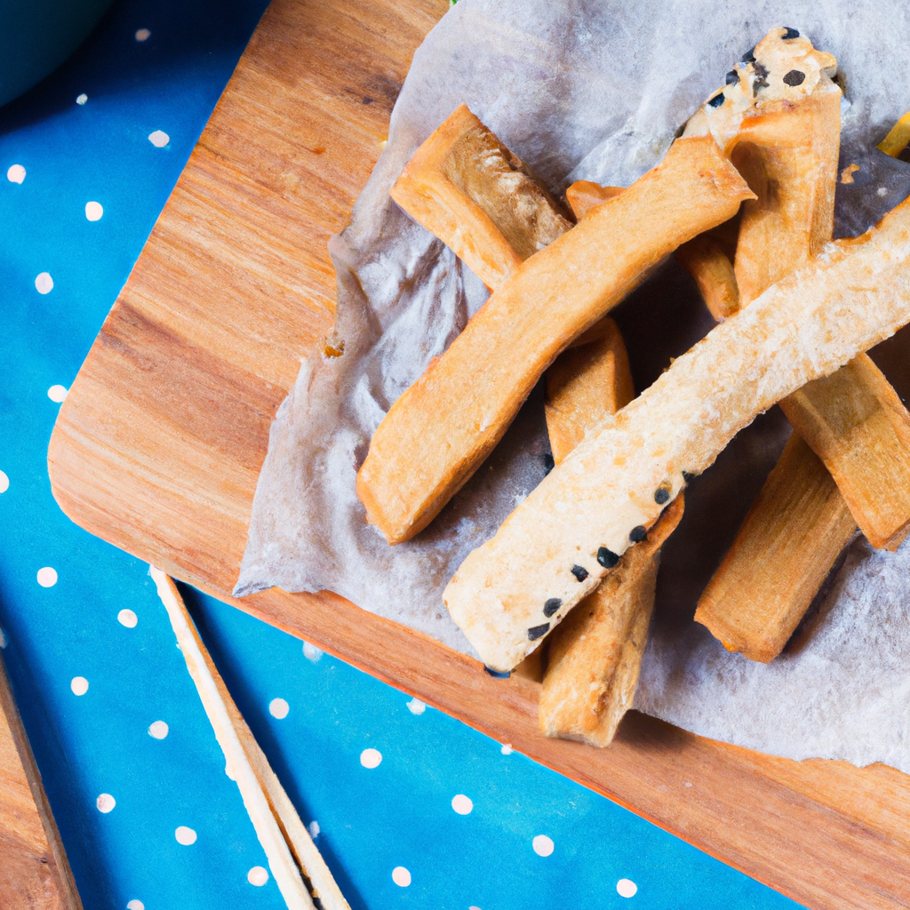 Knusprige Tofu-Sticks mit Sesam