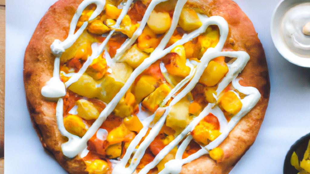 Korean Pizza (한국식 피자) – Mit süßer Kartoffel, Mais und Mayo image