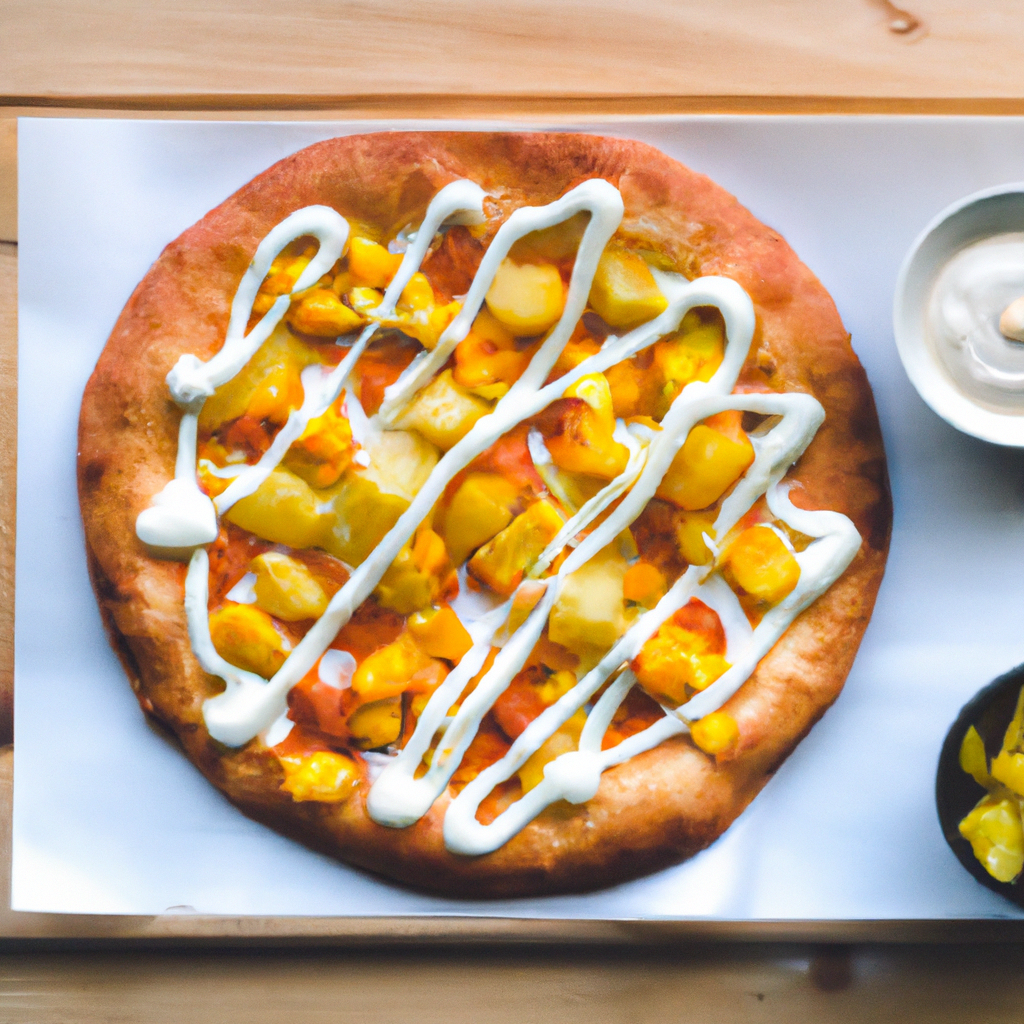 Korean Pizza (한국식 피자) – Mit süßer Kartoffel, Mais und Mayo