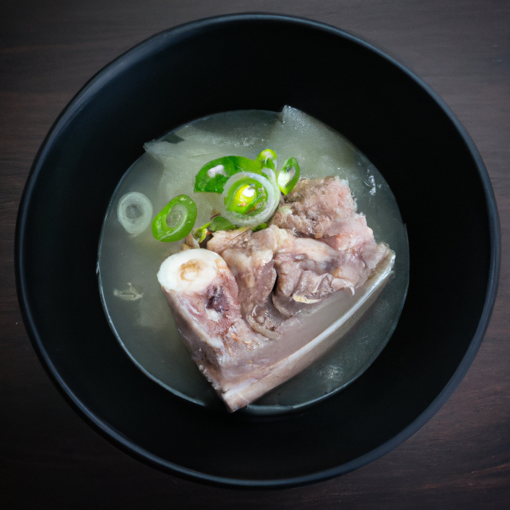 Seolleongtang (설렁탕) – Rindfleisch-Knochensuppe