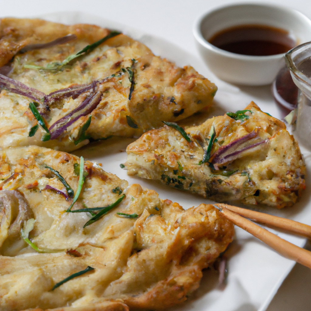 Makgeolli Pajeon (막걸리 파전) – Frühlingszwiebel-Pfannkuchen mit Reiswein