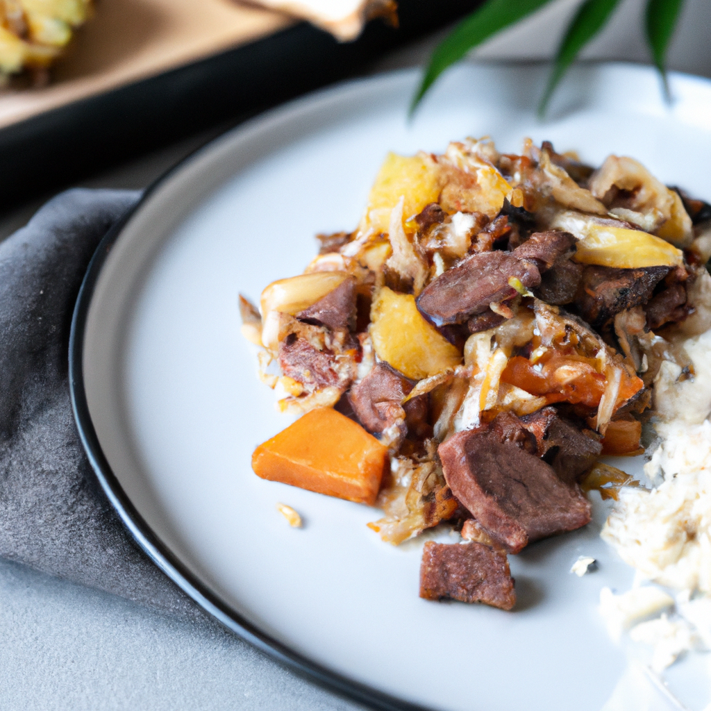 Cơm Rang Dưa Bò – Gebratener Reis mit Rindfleisch und eingelegtem Senfkohl