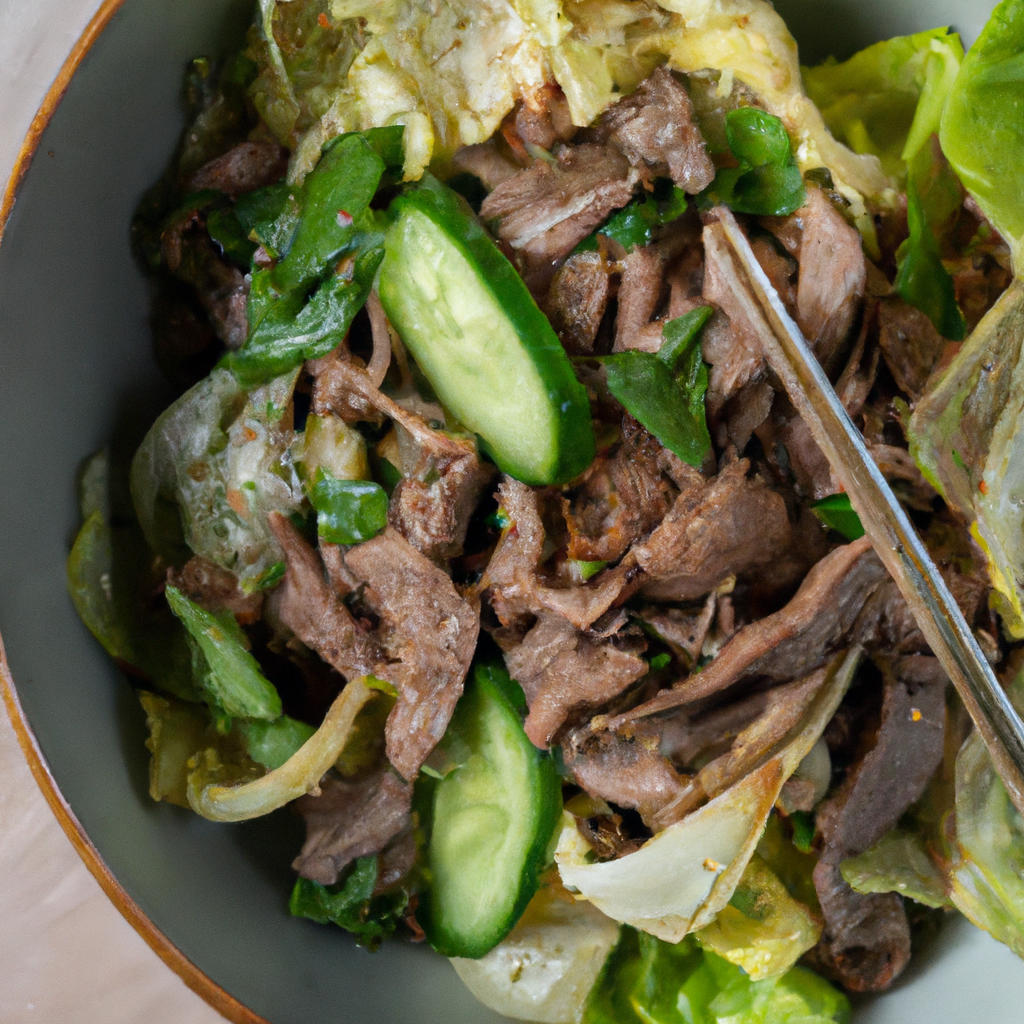 Gỏi Bò – Rindfleischsalat mit Limetten-Dressing