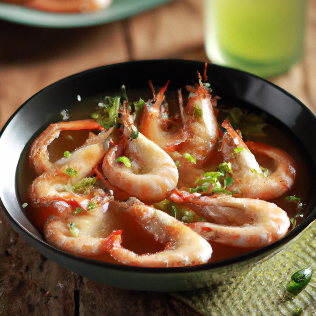 Tôm Hấp Nước Dừa – Garnelen in Kokoswasser