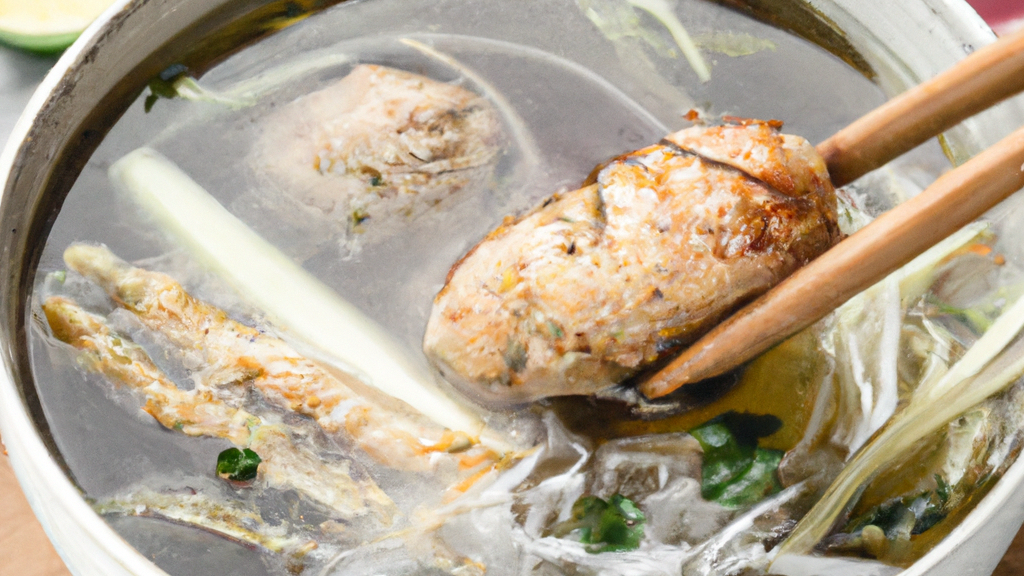 Bún Chả Cá – Fischfrikadellen-Nudelsuppe image