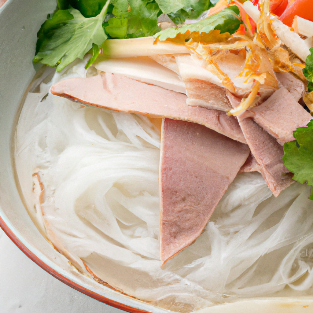 Bánh Tằm Bì – Reismehl-Nudeln mit Schweinehaut
