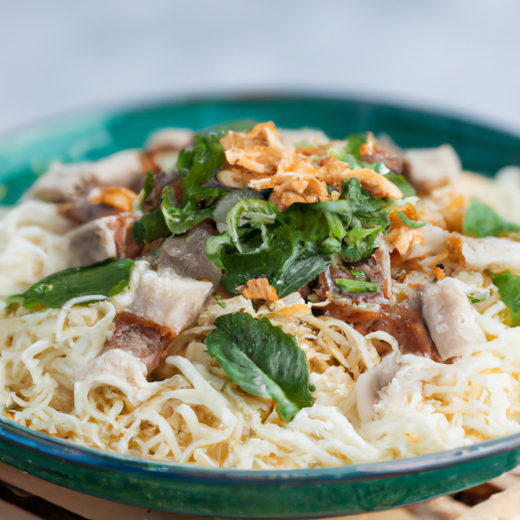 Bánh Hỏi Heo Quay – Dünne Reisnudelmatten mit knusprigem Schweinefleisch