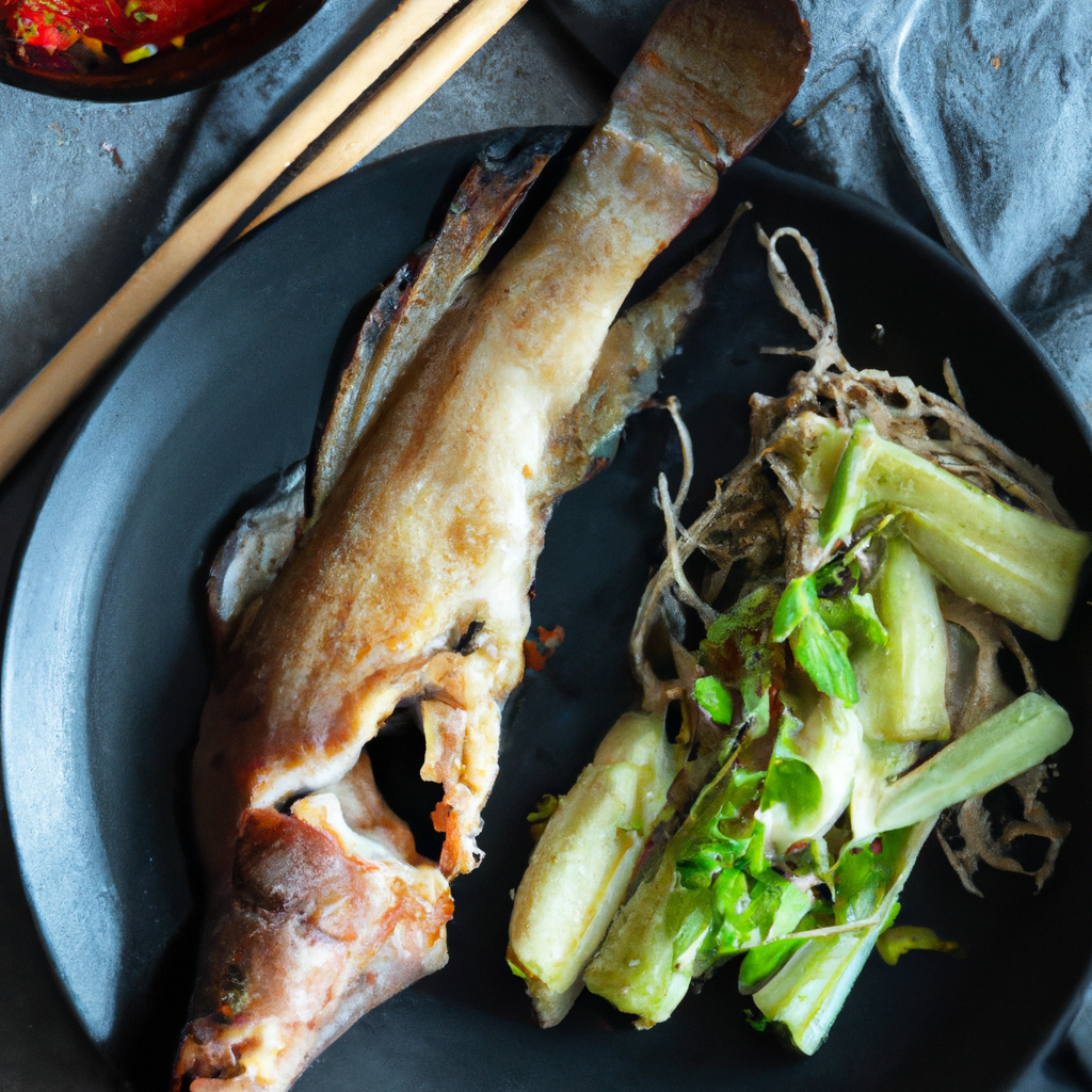 Cá Lóc Nướng Trui – Gegrillter Schlangenkopffisch