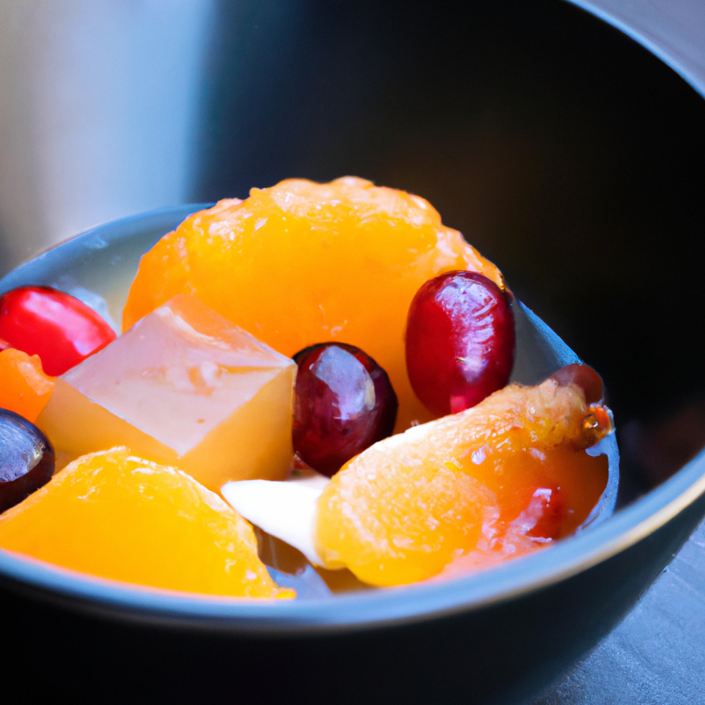 Anmitsu – Gelee mit Anko und Früchten