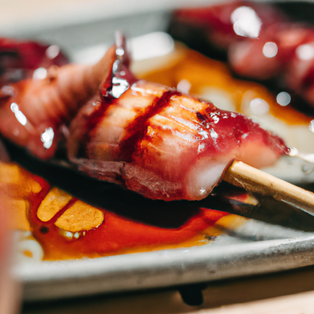 Ikayaki (イカ焼き) – Gegrillter Tintenfisch mit Teriyaki-Sauce