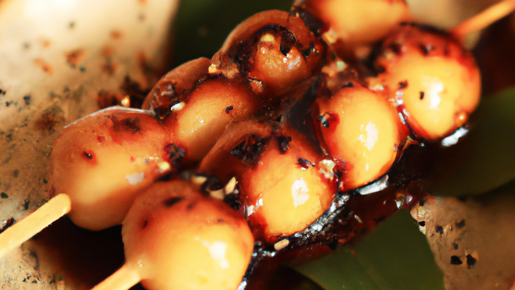 Mitarashi Dango (みたらし団子) – Gegrillte Reisbällchen mit süßer Sojasauce image