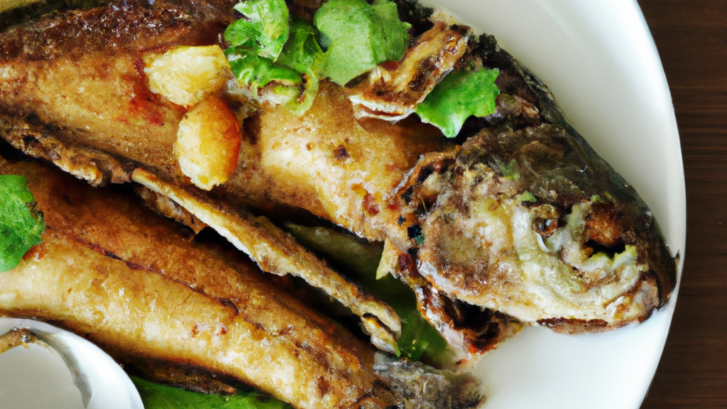 Pla Tod Kratiem (ปลาทอดกระเทียม) – Gebratener Fisch mit Knoblauch image