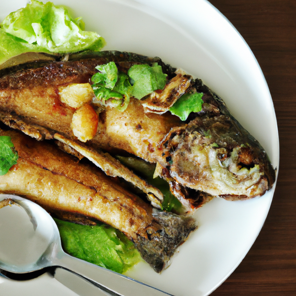 Pla Tod Kratiem (ปลาทอดกระเทียม) – Gebratener Fisch mit Knoblauch