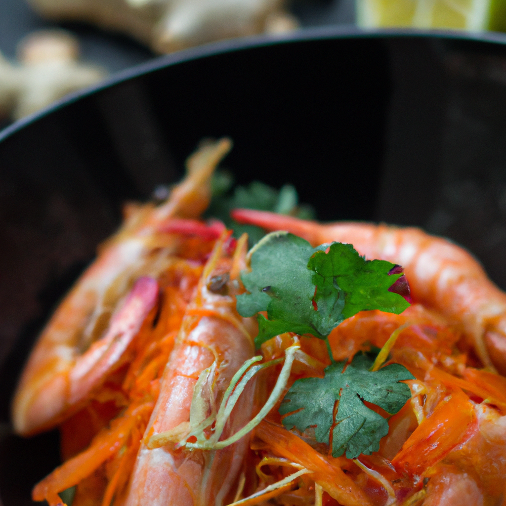 Kung Op Woon Sen (กุ้งอบวุ้นเส้น) – Gebackene Garnelen mit Glasnudeln