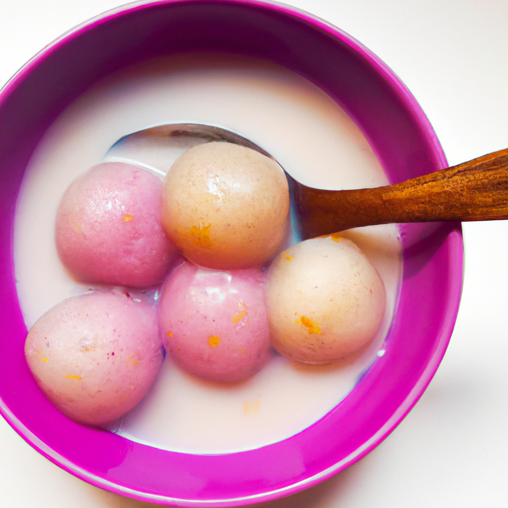 Bua Loy (บัวลอย) – Klebreisbällchen in Kokosmilch