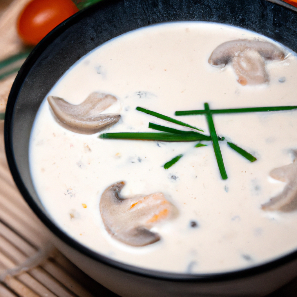 Tom Kha Hed (ต้มข่าเห็ด) – Kokosmilch-Pilzsuppe