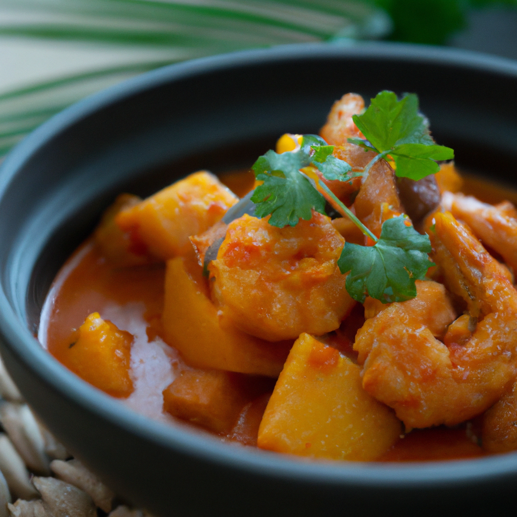Gaeng Kua Sapparod – Curry mit Ananas und Garnelen