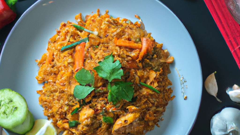 Khao Pad Pong Kari (ข้าวผัดผงกะหรี่) – Gebratener Reis mit Currypulver image