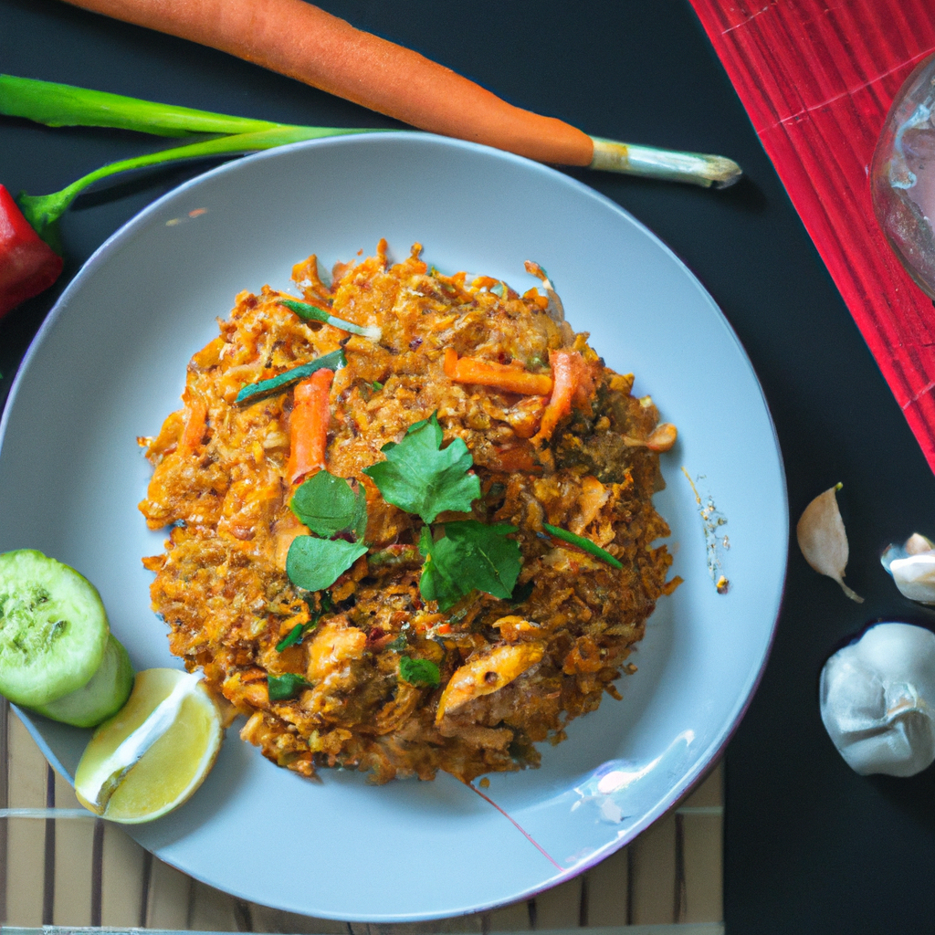 Khao Pad Pong Kari (ข้าวผัดผงกะหรี่) – Gebratener Reis mit Currypulver