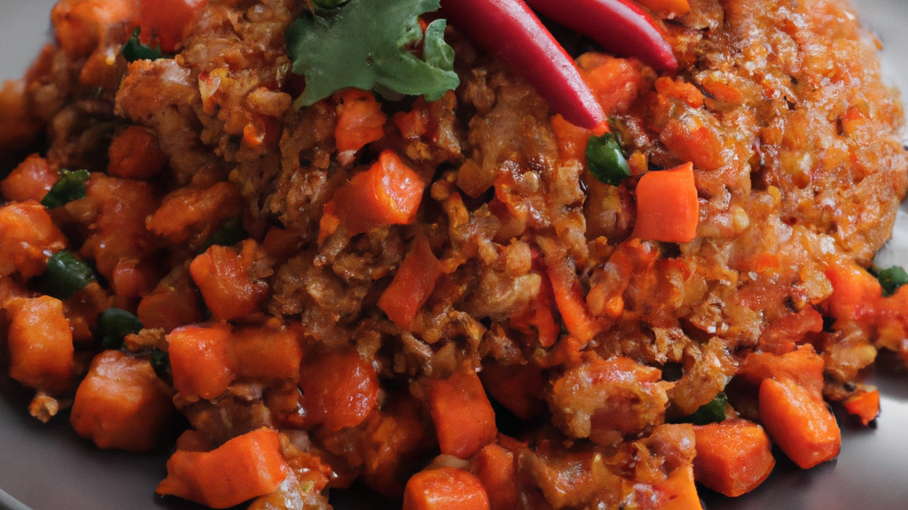 Khao Pad Prik Pao (ข้าวผัดพริกเผา) – Gebratener Reis mit gerösteter Chilipaste image
