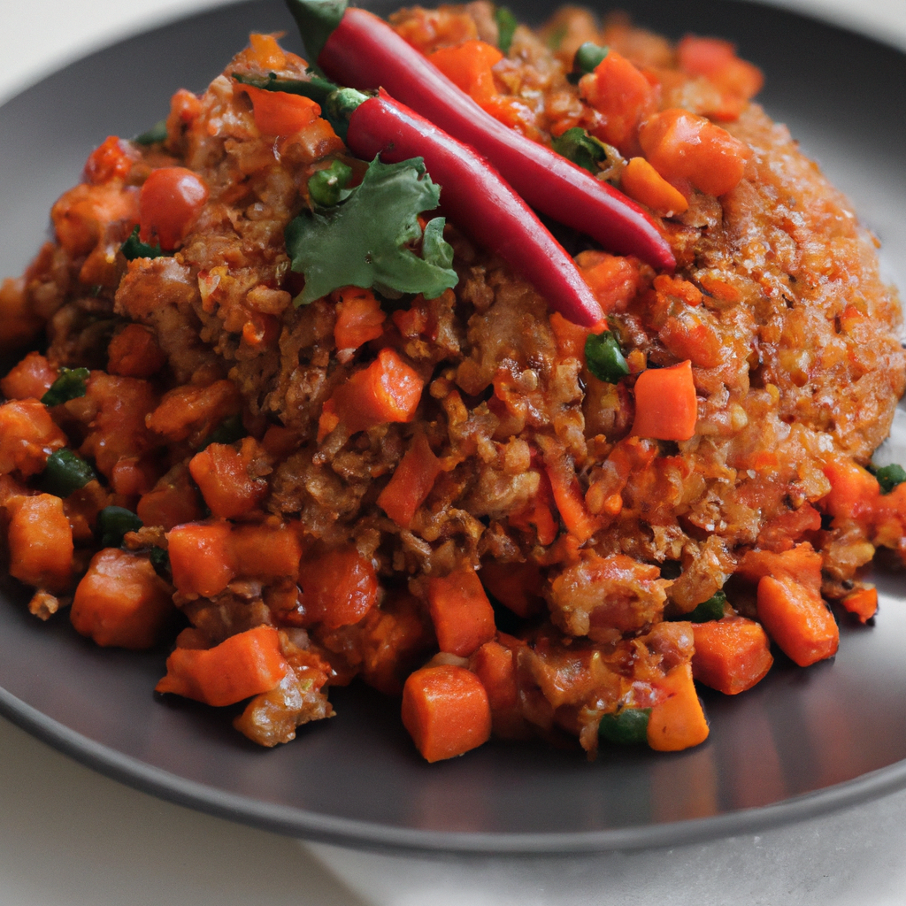 Khao Pad Prik Pao (ข้าวผัดพริกเผา) – Gebratener Reis mit gerösteter Chilipaste