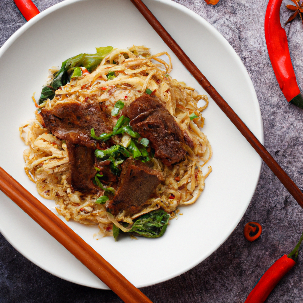 Lu Rou Mian (卤肉面) – Nudeln mit geschmortem Schweinefleisch