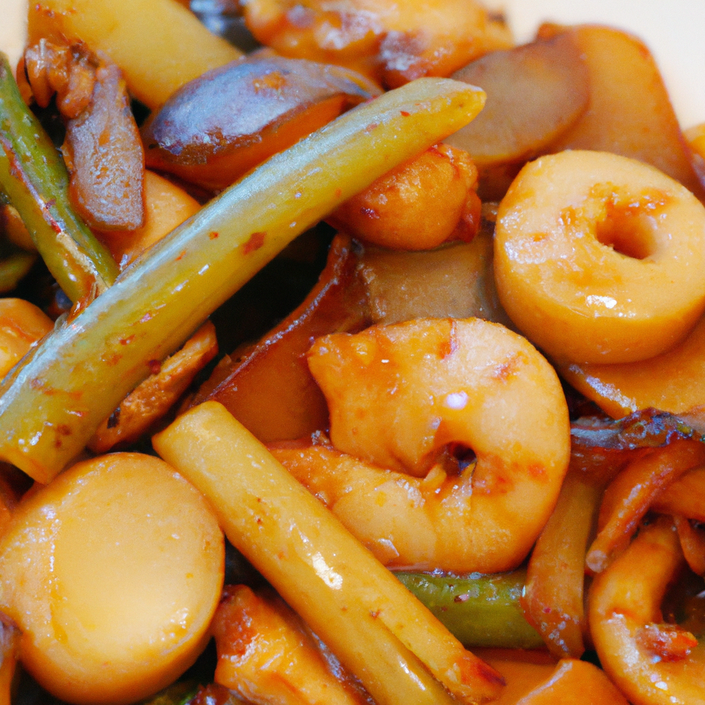 Chao Lian Ou (炒莲藕) – Gebratene Lotuswurzel mit Garnelen