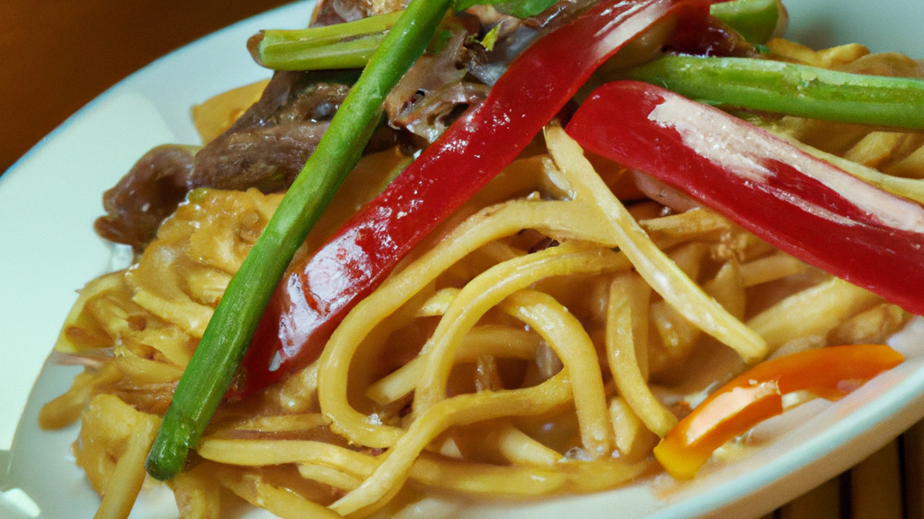 Gan Chao Niu He (干炒牛河) – Gebratene Rindfleisch-Breite Nudeln image