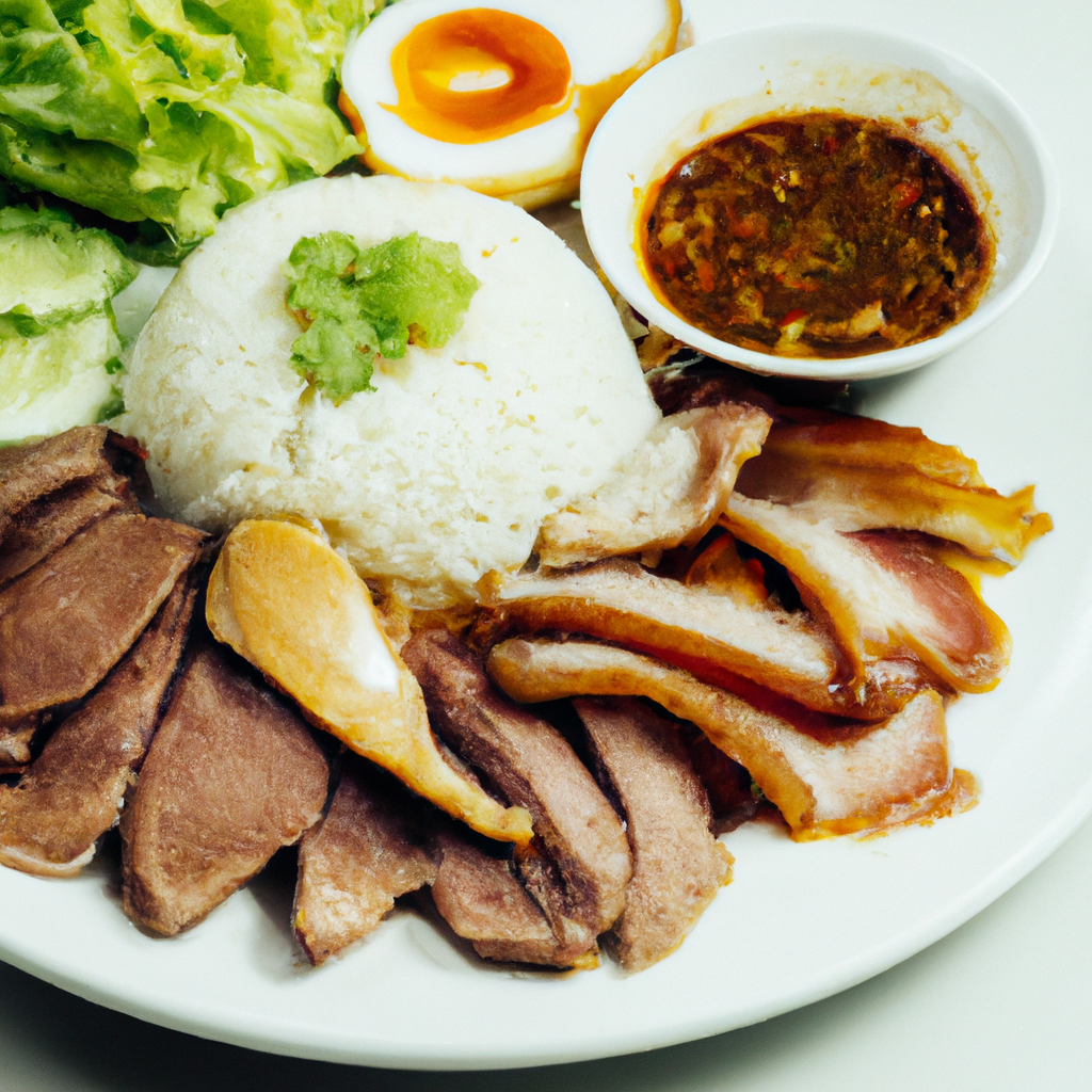 Khao Kha Moo (ข้าวขาหมู) – Geschmortes Schweinefleisch mit Reis