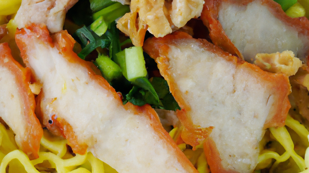 Ba Mee Haeng (บะหมี่แห้ง) – Trockene Eiernudeln mit Schweinefleisch image