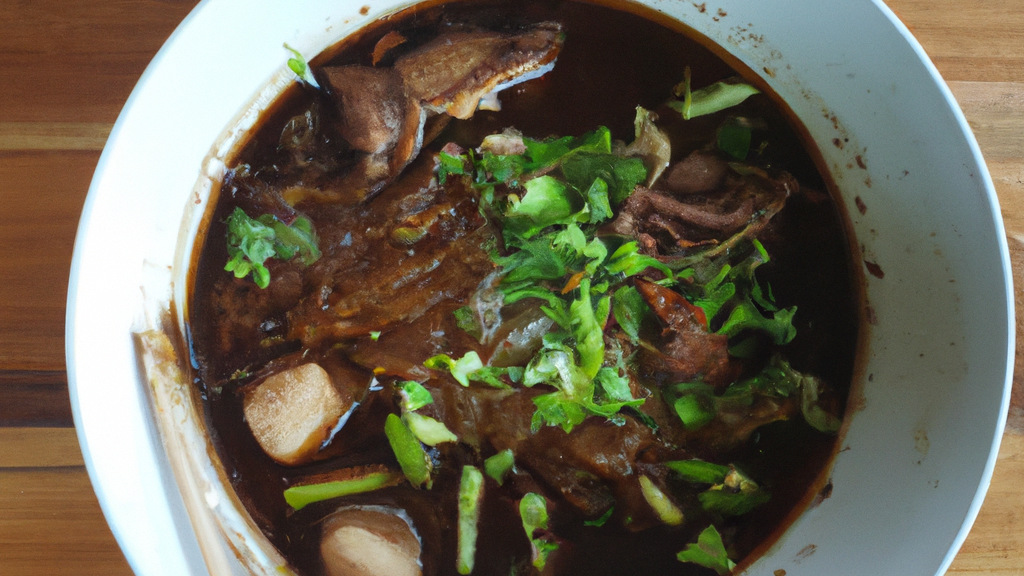 Boat Noodles (ก๋วยเตี๋ยวเรือ) – Dunkle, kräftige Nudelsuppe image