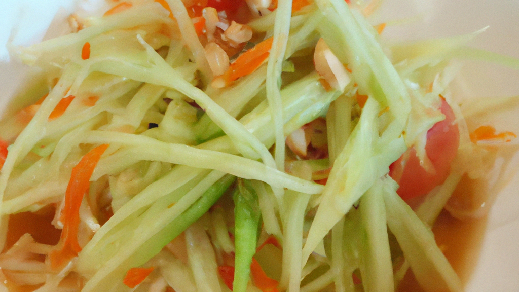 Som Tam (ส้มตำ) – Grüner Papayasalat image