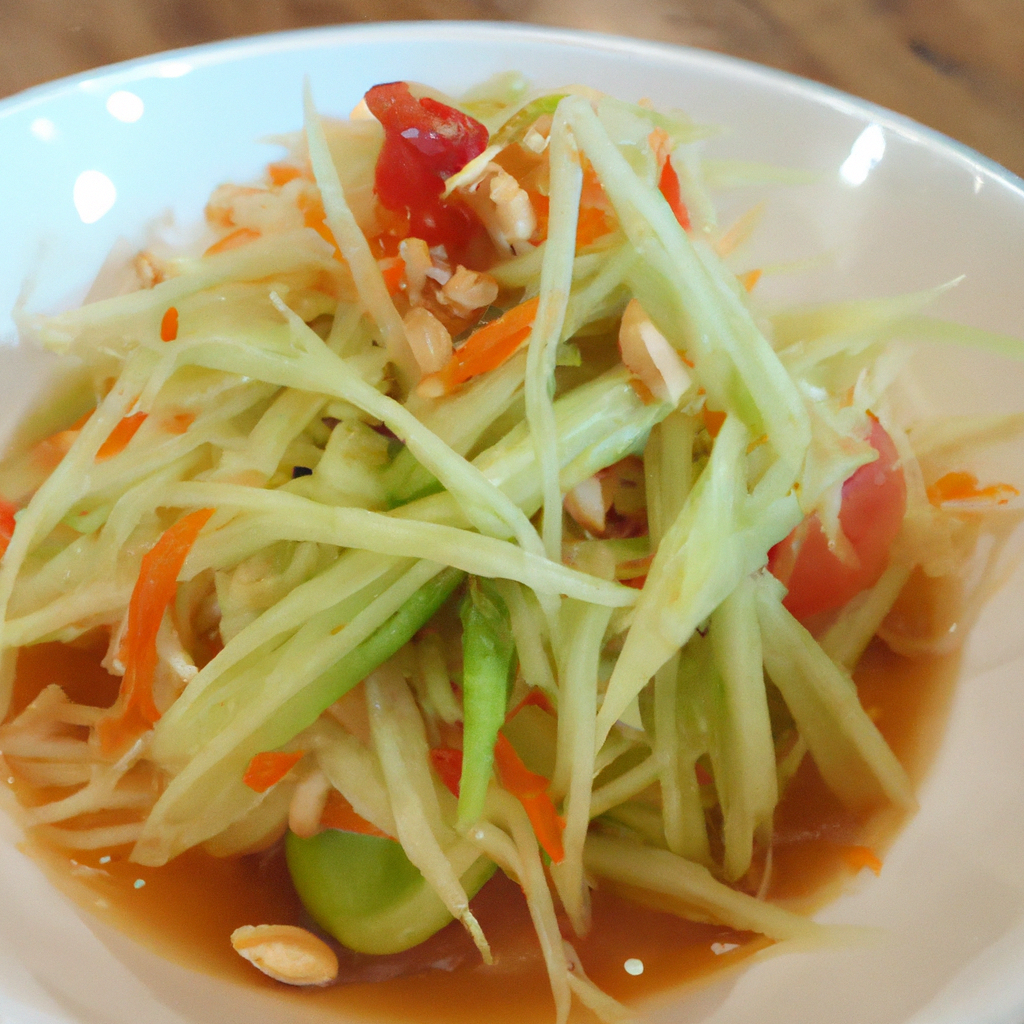 Som Tam (ส้มตำ) – Grüner Papayasalat