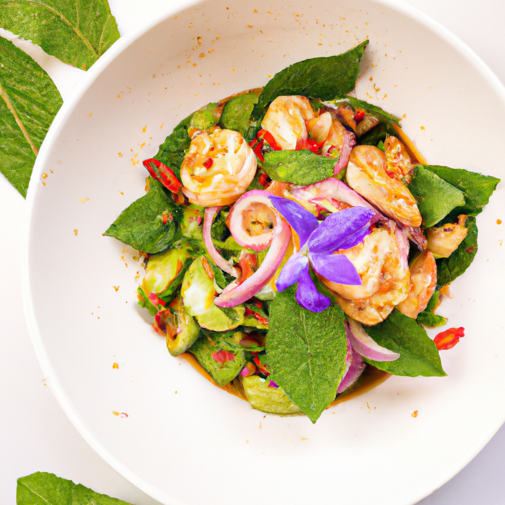 Yam Pla Duk Foo (ยำปลาดุกฟู) – Knuspriger Wels-Salat