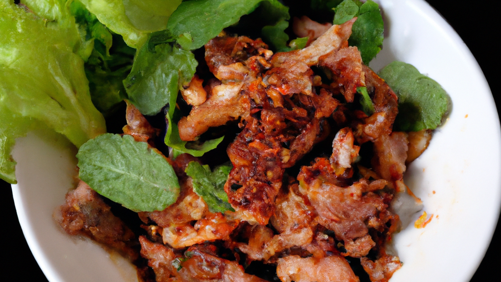 Nam Tok Moo (น้ำตกหมู) – Würziger Schweinefleisch-Salat image
