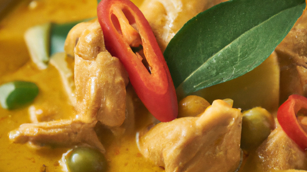 Gaeng Kiew Wan Gai (แกงเขียวหวานไก่) – Grünes Curry mit Hähnchen image
