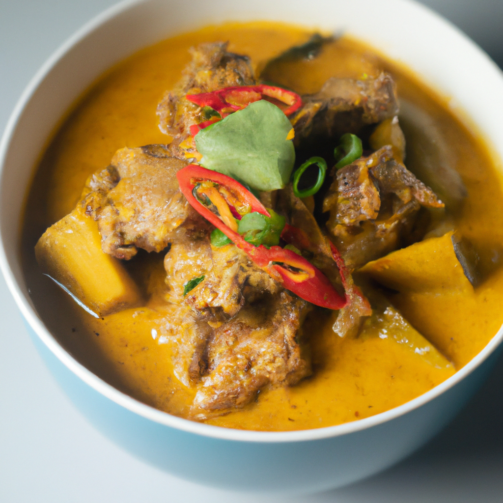 Gaeng Moo Sap Nor Mai (แกงหมูสับหน่อไม้) – Schweinehack-Curry mit Bambus