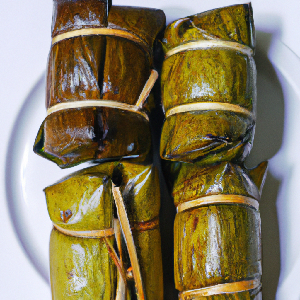 Khao Tom Mud (ข้าวต้มมัด) – Süßer Klebreis mit Banane